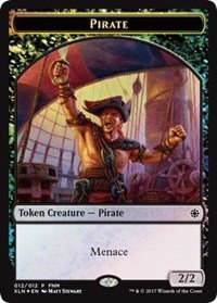 Pirate // Treasure Double-Sided Token - Foil Pirate Treasure Double Si