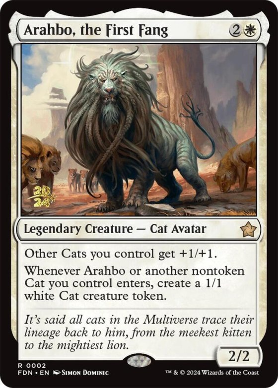 Arahbo, the First Fang - Foil Arahbo The First Fang