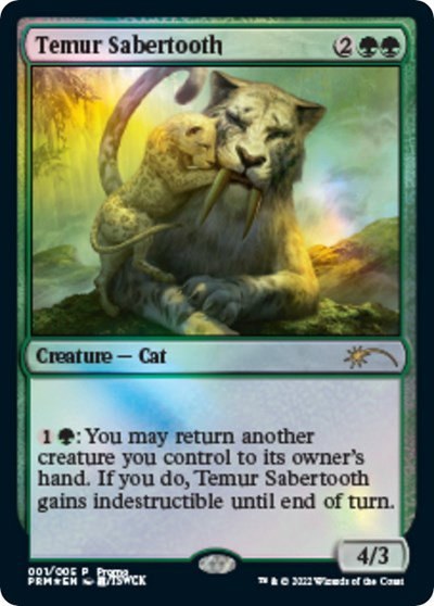 Temur Sabertooth - Foil Temur Sabertooth
