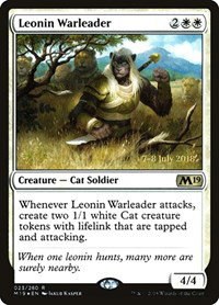 Leonin Warleader - Foil Leonin Warleader
