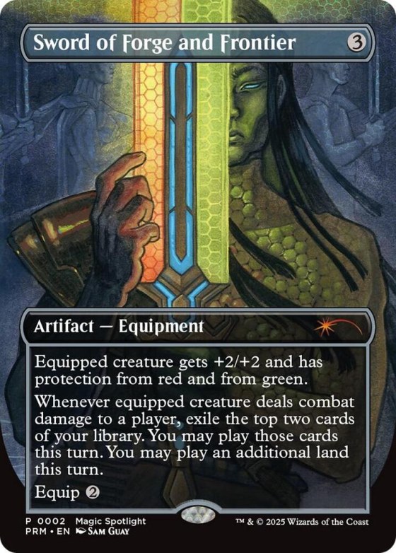 Sword of Forge and Frontier - Borderless Foil Sword Of Forge