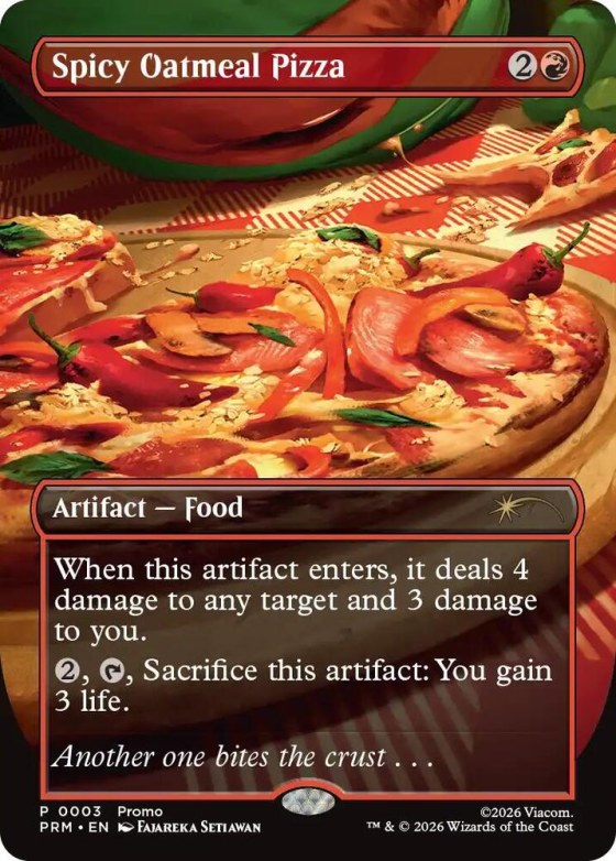 Spicy Oatmeal Pizza - Borderless Foil