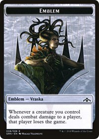 Emblem - Vraska // Human Double-Sided Token