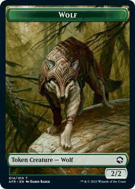 Wolf (014) // Treasure (015) Double-Sided Token