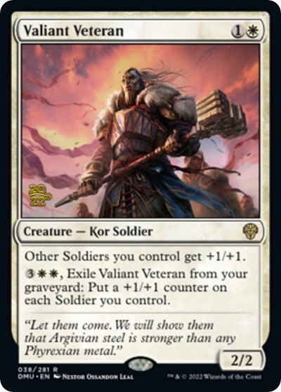 Valiant Veteran - Foil Valiant Veteran