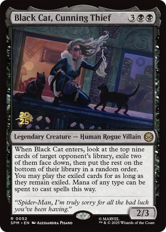 Black Cat, Cunning Thief - Foil Black Cat Cunning Thief
