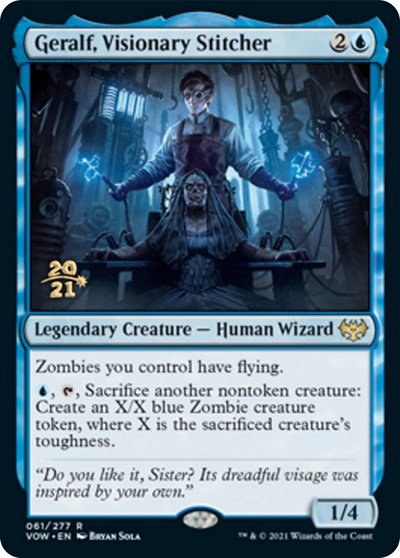 Geralf, Visionary Stitcher - Foil Geralf Visionary Stitcher