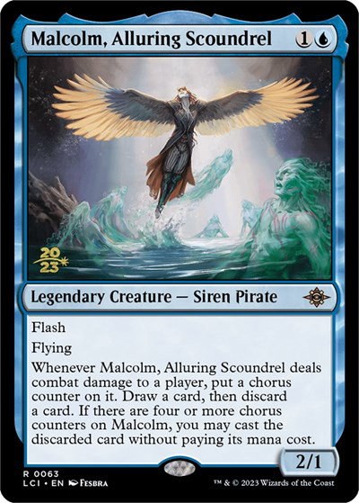 Malcolm, Alluring Scoundrel - Foil Malcolm Alluring Scoundre