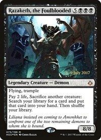 Razaketh, the Foulblooded - Foil Razaketh The Foulblooded