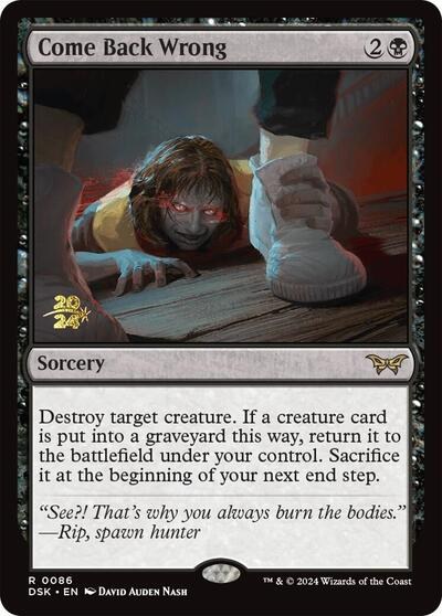 Come Back Wrong - Foil Come Back Wrong