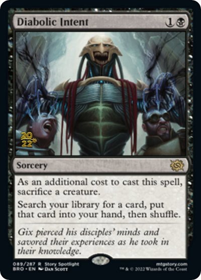 Diabolic Intent - Foil Diabolic Intent