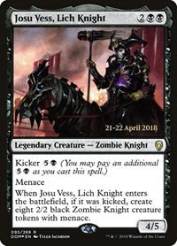 Josu Vess, Lich Knight - Foil Josu Vess Lich Knight