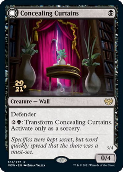 Concealing Curtains - Foil Concealing Curtains