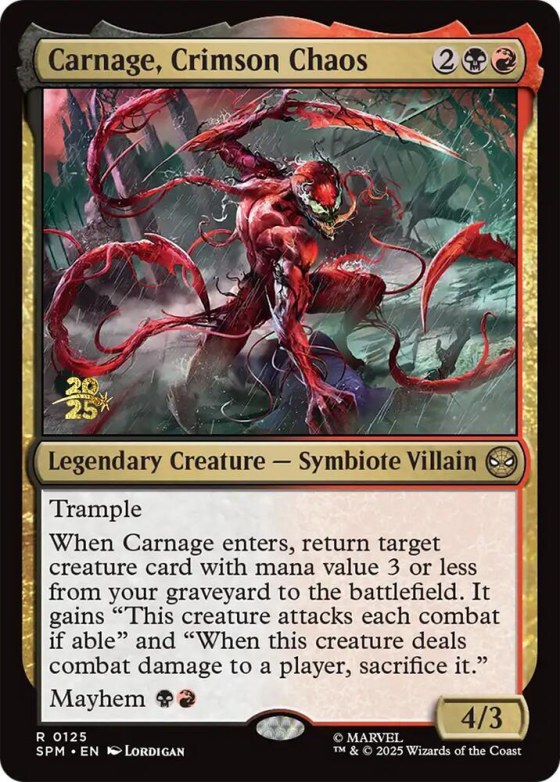 Carnage, Crimson Chaos - Foil Carnage Crimson Chaos