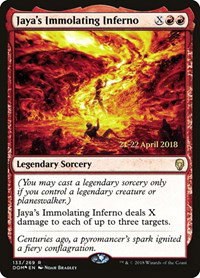 Jaya's Immolating Inferno - Foil Jaya S Immolating Inferno