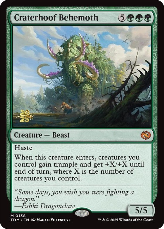 Craterhoof Behemoth - Foil Craterhoof Behemoth