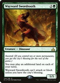 Wayward Swordtooth - Foil Wayward Swordtooth