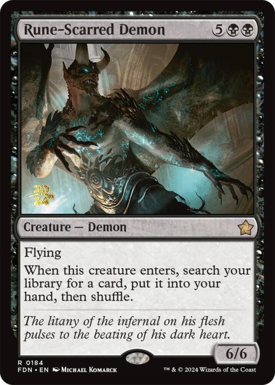 Rune-Scarred Demon - Foil Rune Scarred Demon