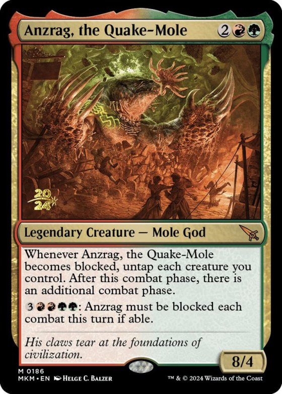Anzrag, the Quake-Mole - Foil Anzrag The Quake Mole