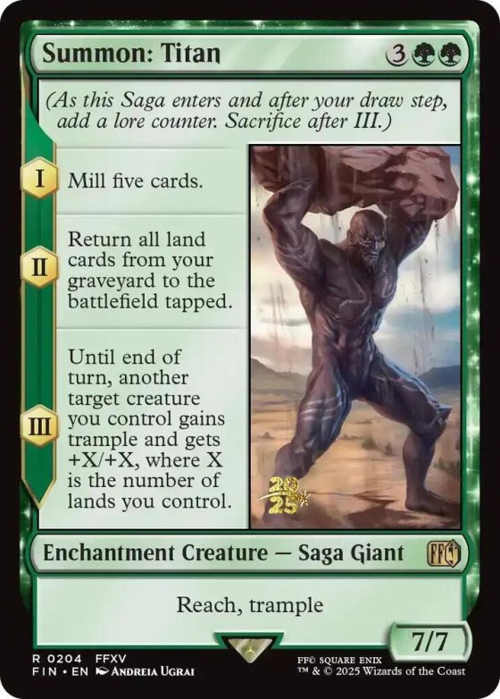 Summon: Titan - Foil Summon Titan