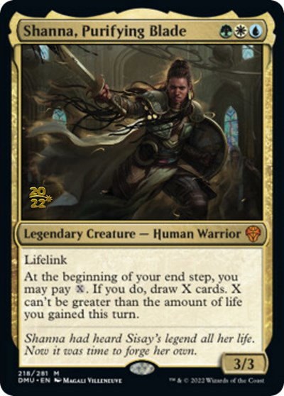 Shanna, Purifying Blade - Foil Shanna Purifying Blade