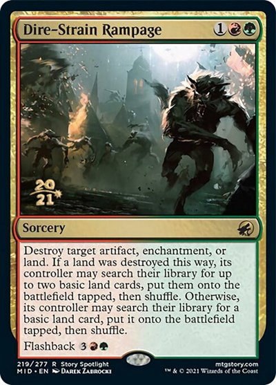 Dire-Strain Rampage - Foil Dire Strain Rampage