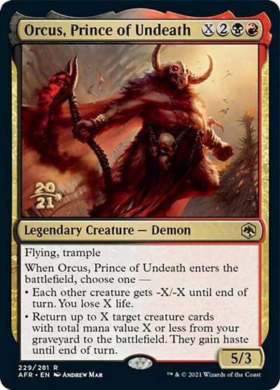 Orcus, Prince of Undeath - Foil Orcus Prince Of Undeath