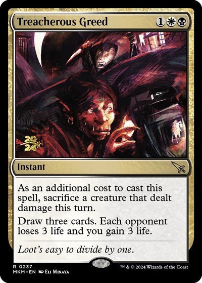 Treacherous Greed - Foil Treacherous Greed