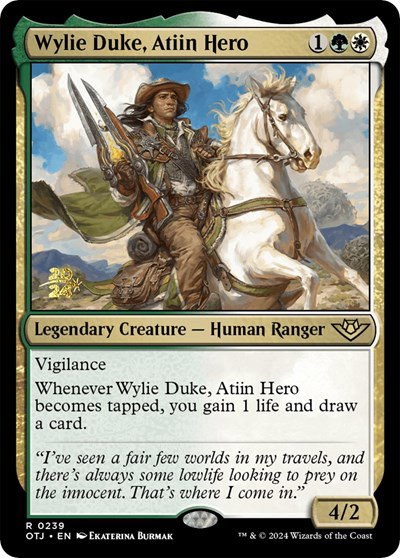 Wylie Duke, Atiin Hero - Foil Wylie Duke Atiin Hero