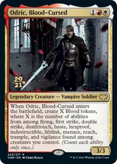 Odric, Blood-Cursed - Foil Odric Blood Cursed