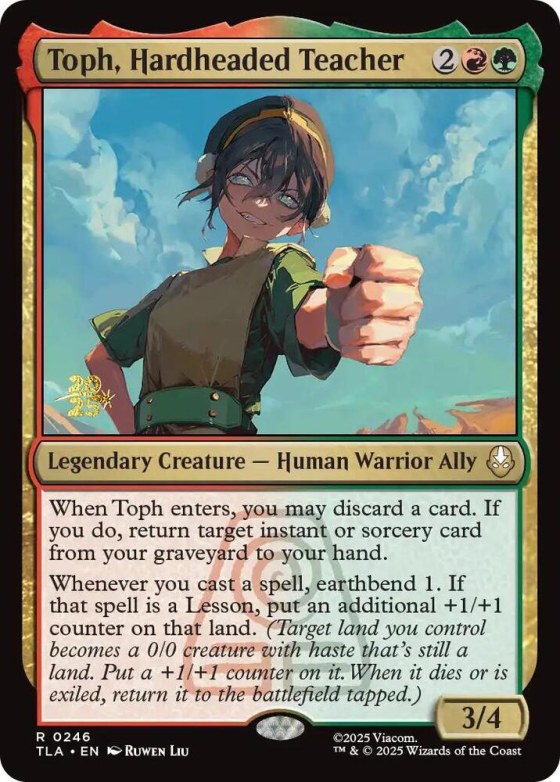 Toph, Hardheaded Teacher - Foil Toph Hardheaded Teacher
