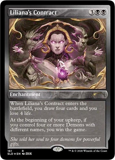 Liliana's Contract - Foil Etched