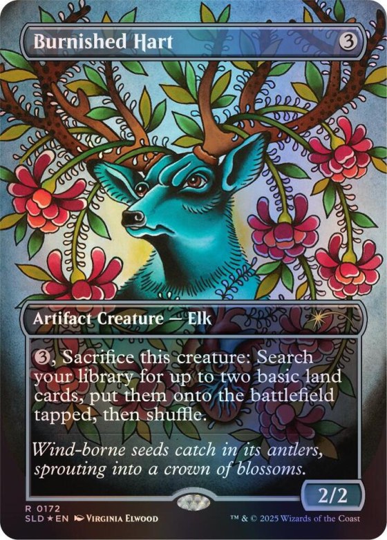 Burnished Hart - Rainbow Foil