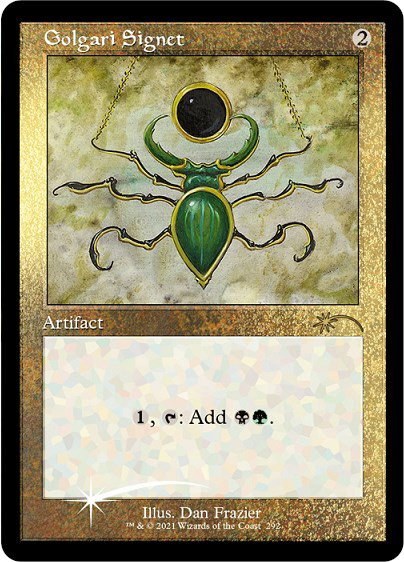Golgari Signet - Foil Etched
