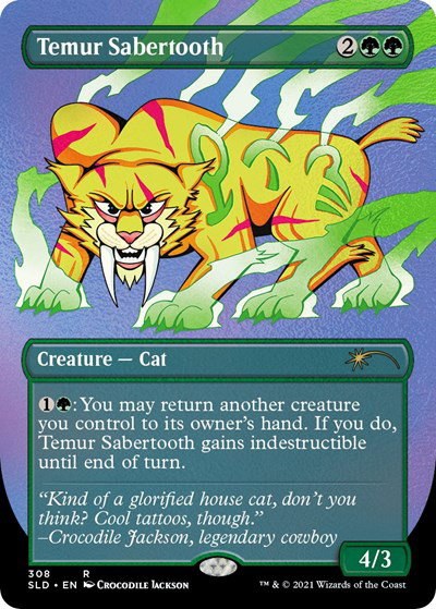 Temur Sabertooth - Foil Etched