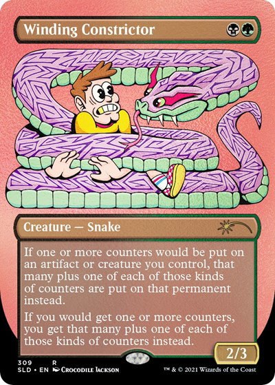 Winding Constrictor - Foil Etched