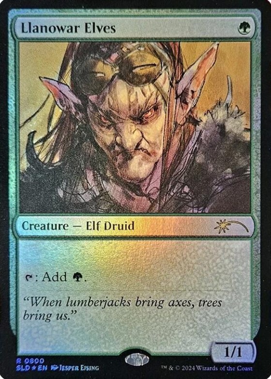 Llanowar Elves - Rainbow Foil