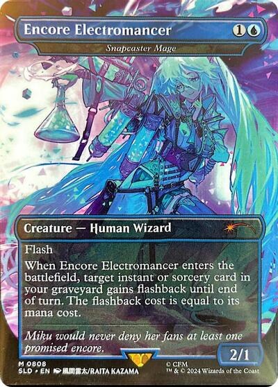 Encore Electromancer - Snapcaster Mage - Rainbow Foil