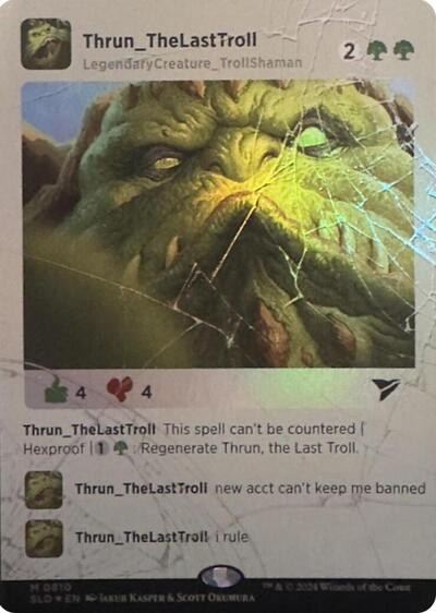 Thrun, the Last Troll - Rainbow Foil
