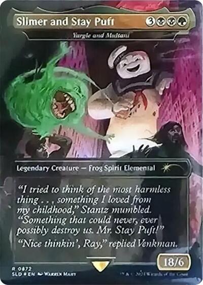 Slimer and Stay Puft - Yargle and Multani - Rainbow Foil