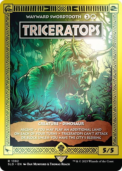 Triceratops - Wayward Swordtooth - Rainbow Foil