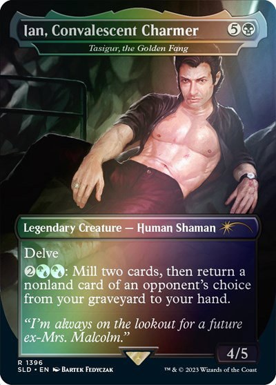 Ian, Convalescent Charmer - Tasigur, the Golden Fang - Rainbow Foil