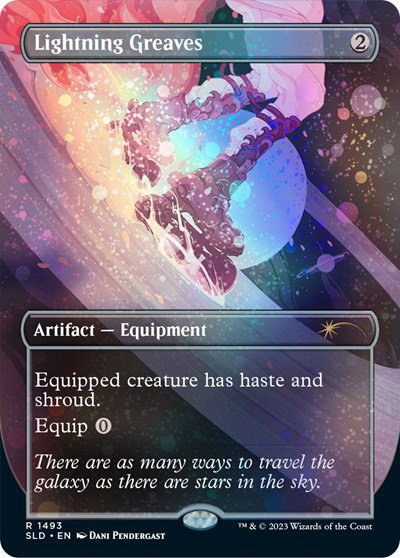 Lightning Greaves - Galaxy Foil