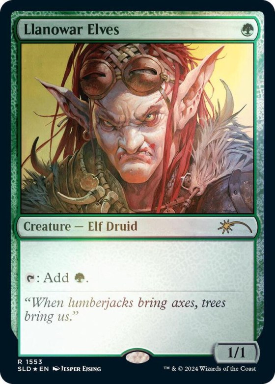 Llanowar Elves - Rainbow Foil