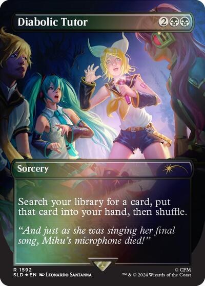 Diabolic Tutor - Rainbow Foil