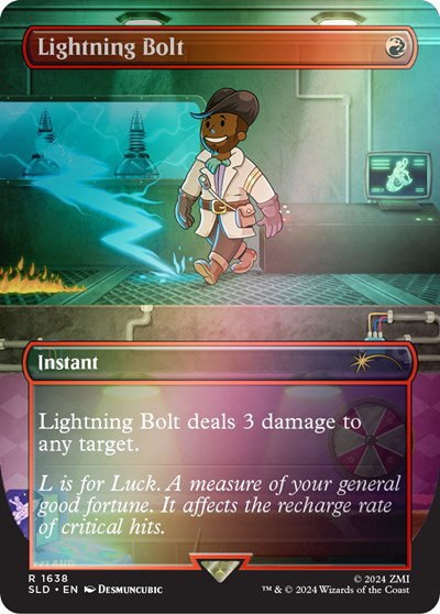 Lightning Bolt - Rainbow Foil