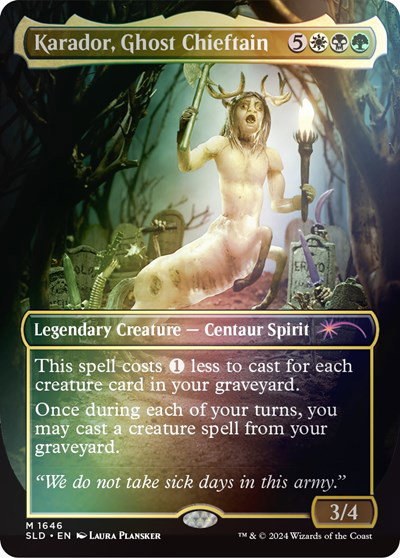 Karador, Ghost Chieftain - Rainbow Foil