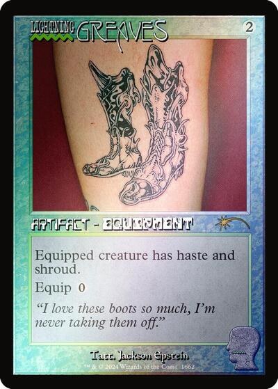 Lightning Greaves - Rainbow Foil