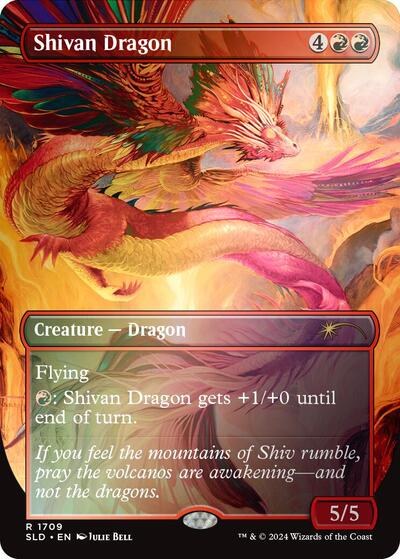 Shivan Dragon - Rainbow Foil