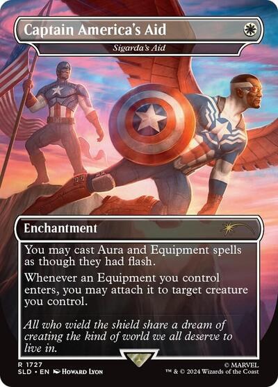 Captain America's Aid - Sigarda's Aid - Rainbow Foil